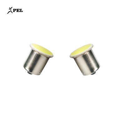 China Aluminum pel LED Turn Signal Light 1157 P21/5W COB12V Silica Gel Automobile Car Brake Light Stop Parking Red/White/Yellow DRL Lamp for sale