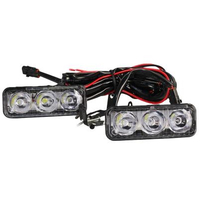 China High Brightness Mode High Quality Style 3Led 15W High Power Daytime Running Lamp Refurbishment Medium Grid Lamp for sale