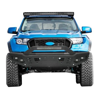 China Hot Selling Steel Car Accessories Big Bull Bar 4x4 Steel Bumper Pickup For Ford Ranger T8 for sale