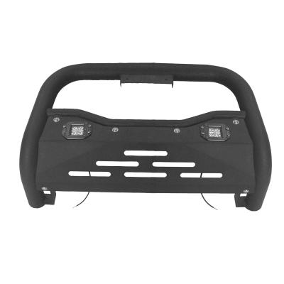 China Steel With Two LED Lights Front Bar Bumper High Quality Steel Bull Bar For Toyota Revo for sale