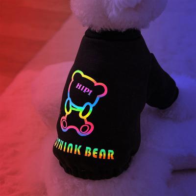 China Biped Stocked Puppy Clothes Small Dog Hoodies Winter Thick Warm Coat Cat Biped Free Sample for sale