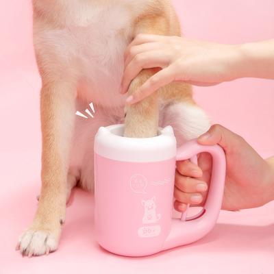 China Viable Supplies French Bulldog Pug Pet Accessories For Dogs Cleaning Tool Silicone Wash Sweep Clean Paw Washer Pet Cat Dog Foot Cup for sale