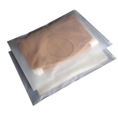 China BIODEGRADABLE custom printing frosted transparent plastic poly zip lock packaging bags for clothes for sale