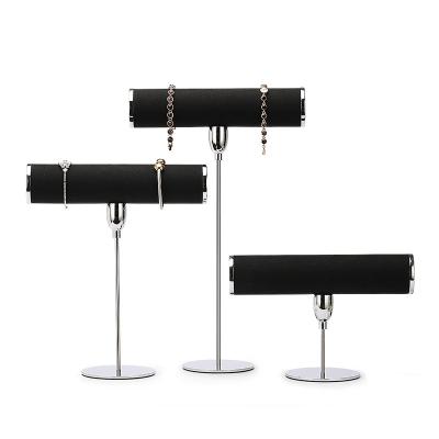 China Wholesale Morden DIGU Jewelery Display Rack Exhibition T Prop Windows Metal Watch Holder Bracelet Stand Necklace Holder for sale