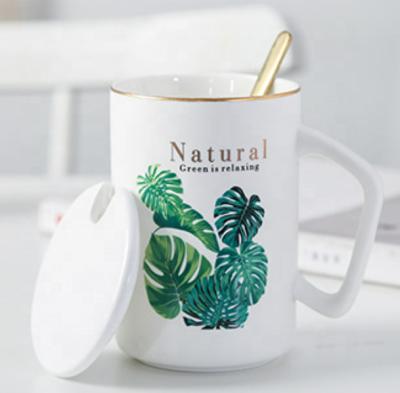 China Creative Ceramic Cartoon Nordic Style Factory Novelty Mug Coffee Mug for sale