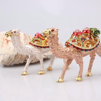 China Beautiful Traditional Enamel Alloy Camel Jewelry Box Supply Items for sale