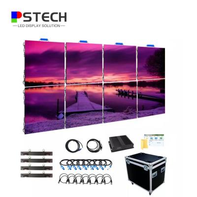 China Indoor Rental Led Die Casting LED Display Panel Video Aluminum Backdrop P3.91 LED Portable Indoor Wall Screen for sale