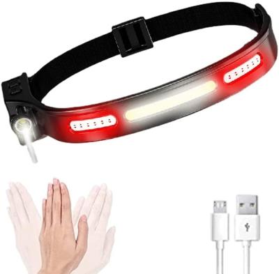 China 2021 Hot Selling Outdoor Camping 2000mA LED Headlamp ABS+PC USB COBCamping for sale