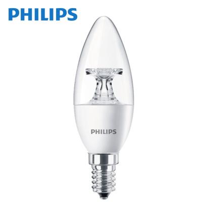 China Hotel Philipsled Bulb 3.5W 5.5W 220V E14 Yellow Screw 3 LED 2700K LED Candle Light Bulb For 20W Incandescent Lamp Replacement for sale