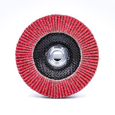 China High-alloy VSM870 Steel Ceramic Fin Discs Fiberglass Rack With Red Metal Hub Fin Disc for sale