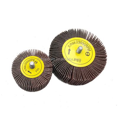 China Hot Selling Stainless Steel Grinding Abrasives Agitate Wheels With Spindle Shank For Stainless Steel for sale