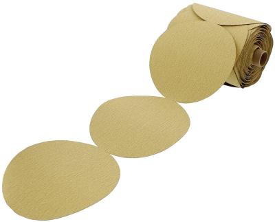 China 125MM DISC Gold Series Sand PSA Grinding SANDING PAPER BACKING For Automotive Sanding Disc for sale