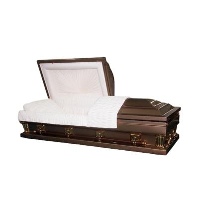 China American Style Coffin Burial Coffin American Funeral Supplies Bronze Casket for sale