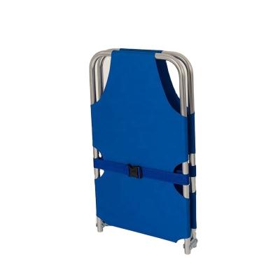 China Lightweight light and practical aluminum alloy folding stretcher for emergency first aid for sale