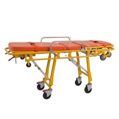 China Lightweight Ambulance Funeral Rear Stretcher Folding Stretcher for sale