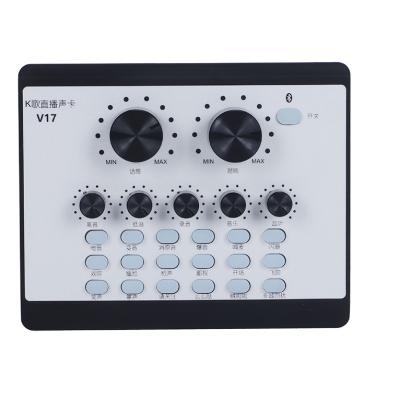 China V17 Sound Card Dual Sound Card Mobile Phone Computer Live Sound Card Karaoke Sound Bundle Cards for sale