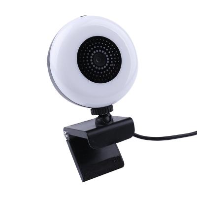 China Full HD Camera Webcam with Built-in Microphone Computer Camera with Ring Light Computer Camera for sale