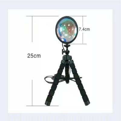 China New Product Modern Aluminum Alloy Sunset Lamp Tripod LED Sunset Light Projection Light Halo Lamp for sale