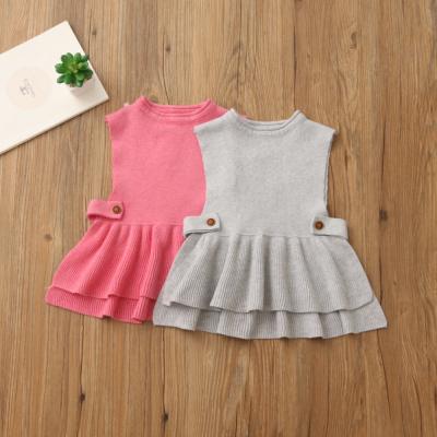 China New Design Korean Style Breathable No Sleeve Sweater China Express Design Sweater Dress China for sale