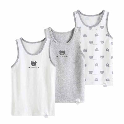 China Wholesale Anti-Shrink Summer Small Casual Simple Design Sleeveless Boys Boys Invest Cotton Kinds Clothing for sale