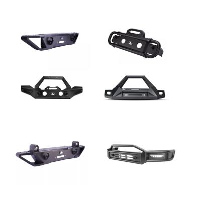 China New design car front bumper steel accessories fender steel front bumper for jeep cowboy jk jl jt gladiator for sale