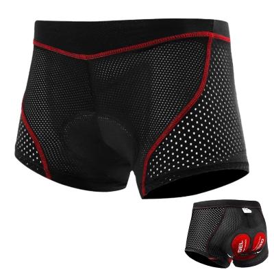 China Breathable Breathable Cycling Underwear Rise 5D Padded Cycling Shorts 100% Lycra Shockproof MTB Bicycle Shorts Road Bike Shorts for sale