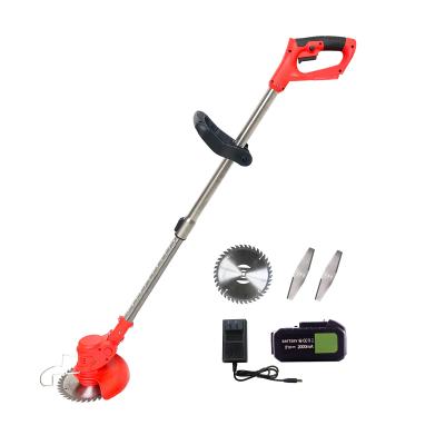 China 21V Anti-Slip Cordless Electric Grass Trimmer With Wheels Spare Parts Supplier Attached Extruder for sale