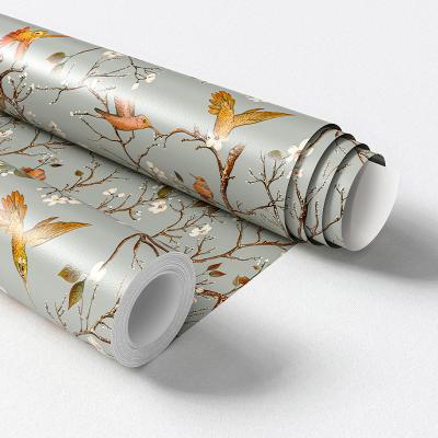 China Well Made Printing Modern City Wall Maker Strong Self Adhesive Sticker Wallpaper Roll for sale