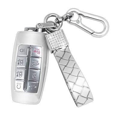 China Carcarmy Youthful For Genesis G80 GV70 GV80 Car Key Holder FOB Case 2021 Accessories Key Chain Ring Women TPU Remote Money for sale