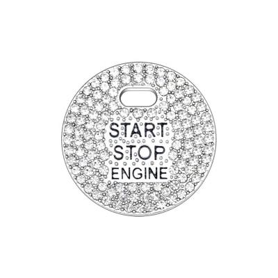 China Bling Bling Crystal Start Stop Engine Cover For Mazda 3 Mazda 6 Rhinestone 1PC Accessories Bling Car Decoration CX3 CX5 CX30 CX7 CX9 CX8 MX-5 for sale