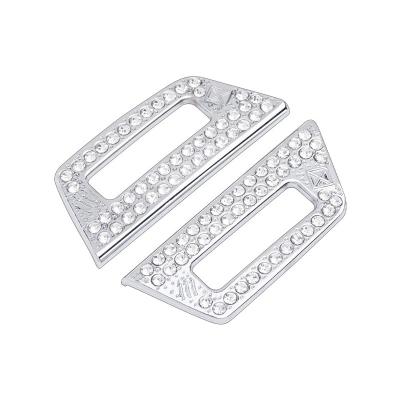 China Zinc Alloy + Rhinestones For Honda Accord Air Vent Duct Cover 2018 GEN 10th 2019 2020 Crystal Car Accessories AC Cover Stickers Decorative Parts for sale