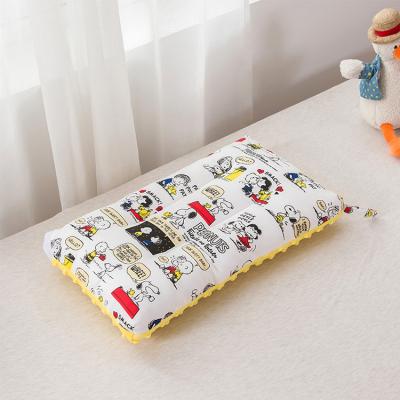 China Wholesale Cotton Cartoon Pattern Children Sleeping Wave Neck Cushion Cooling Soft Comfortable Pillow for sale