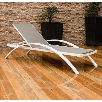 China Recliner Modern/Minimalist Modern Aluminum Hotel Furniture Outdoor Patio Beach Sun Sofa for sale