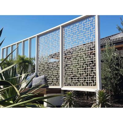 China CLASSIC Laser Cut Decorative Perforated Metal Outdoor Privacy Screens Perforated Garden Screens Metal Screen Panel for sale