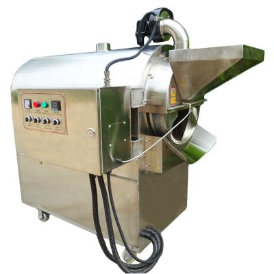 China 50kg Small Fully Automatic Efficient Energy Saving Peanut Roaster Nuts Peanut Roaster Machine for sale