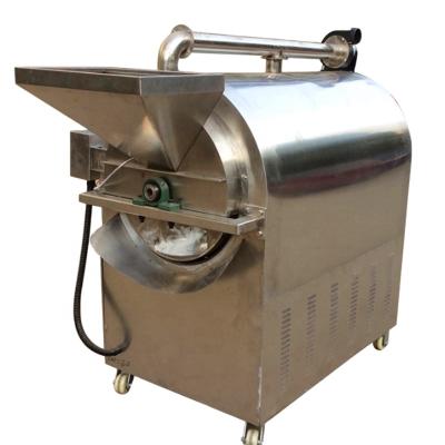 China Fully Automatic Efficient Energy Saving Electric Gas Heating Drum Nuts Grain Peanut Roaster Machine Price for sale