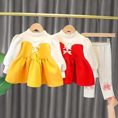 China Wholesale Type Viable Quality New Winter Autumn Two Piece Girls Kids Girls Sportswear Set Dress Guaranteed Girls Kids Dress for sale