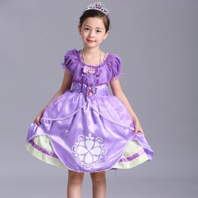 China 2021 Wholesale European style children's cotton clothes summer girl's big bow costume children's dress children's bridesmaids dresses for sale