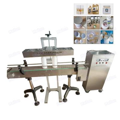 China Beverage ready for automatic continuous sip bottle induction aluminum foil cover sealer sealing machine for sale