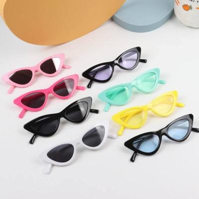 China Wholesale Fashion Cat Eye Girls Kids Sunglasses Colorful Children Sunglasses Factory for sale