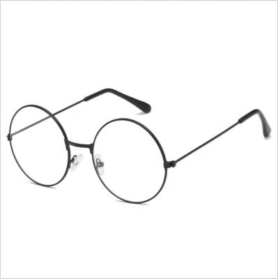 China Wholesale Fashionable Vintage Women Glasses Frame Simple Mirror Round Metal Optical Frame For Boy Girl Monocle Glasses Clear Glasses for sale