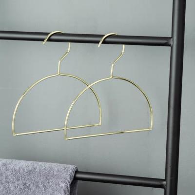 China Luxury modern round gold iron wire metal household scarf towel underwear tie rack pants racks for sale