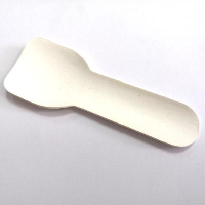 China Eco Friendly Biodegradable Kitchen Scoop 7cm Cutlery Paper Paper Spoon for sale