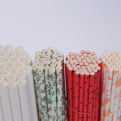 China Traditional Multi Color Four Layer Sturdy Long Durability Paper Straws For Cocktail Party for sale