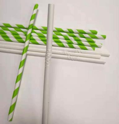 China 6mm Traditional Person Paper Wrapped Drinking Paper Bendable Straw for sale