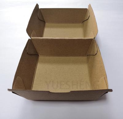 China Bio-degradable Paper Packaging Hamburger Box Paper Hamburg Box Sustainable Box for sale