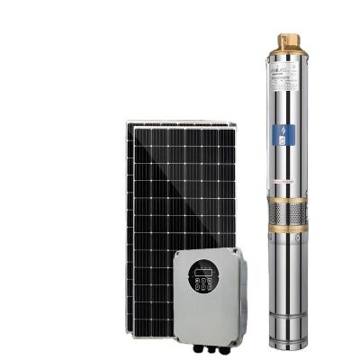 China Solar System 3 pulgadas de bomba Family Homes Dc Solar Submersible High Level Solar Main Borehole Pump System for sale