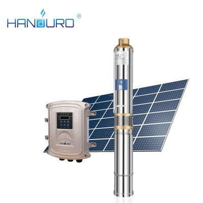 China Submersible Solar Motor Water Pump Drinking Water Treatment 2m3/h 25m 12V 200W DC Pump Solar Pump Panel For Agriculture for sale