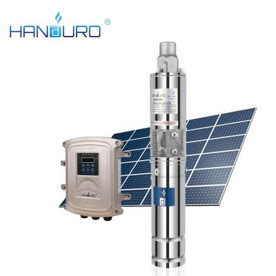 China Drinking Water Treatment 3inch 0.5m3/h 28m 12V 80W Solar Submersible Water Screw Pump Pumping Machine For Water for sale