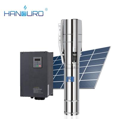 China Drinking Water Treatment 10HP 36m3/h 135m Solar Motor Pump Solar Submersible Power Pump With Solar Water Pump Controller for sale